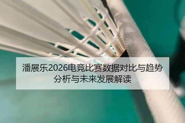 潘展乐2026电竞比赛数据对比与趋势分析与未来发展解读